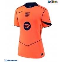 Camisa de Futebol Barcelona Frenkie de Jong #21 Equipamento Alternativo Mulheres 2025-26 Manga Curta